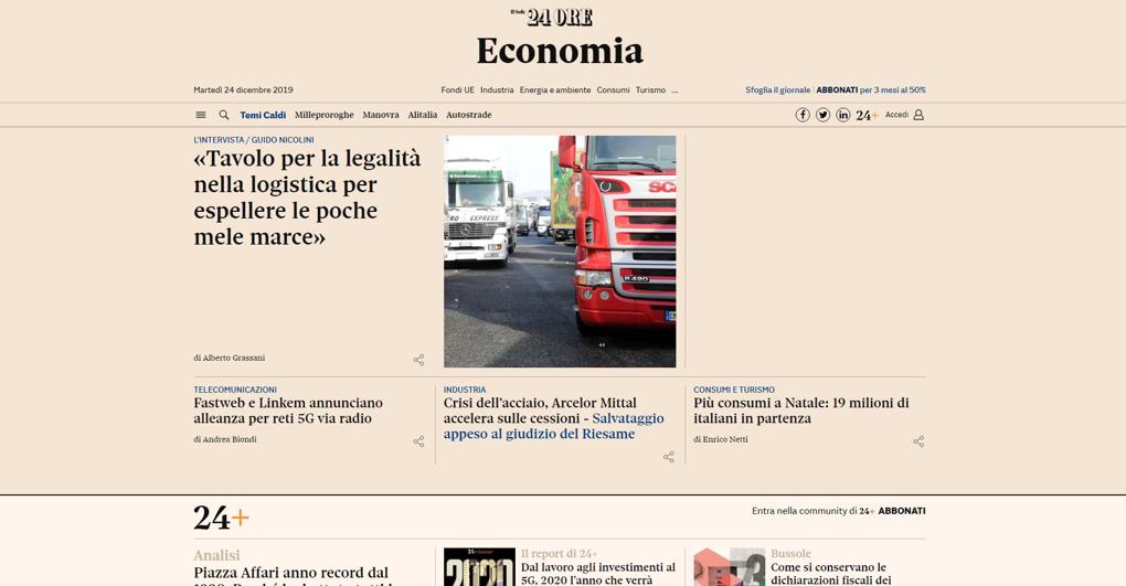 Il sole 24 ore migliori e peggiori sale